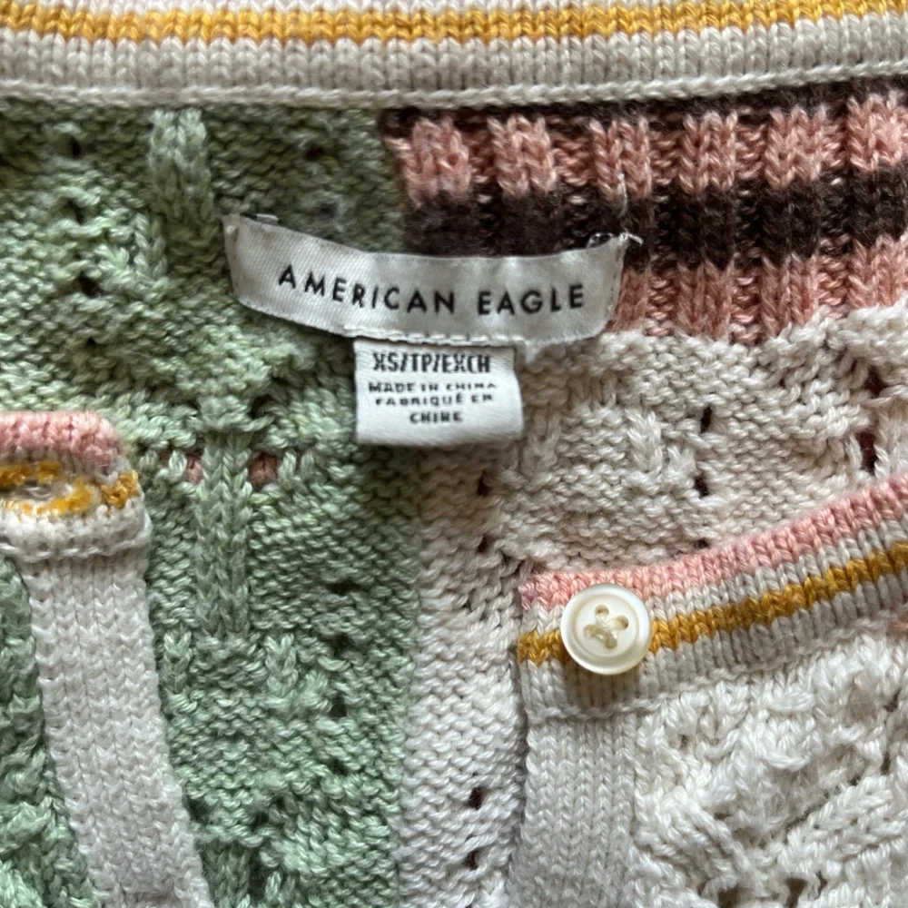 American Eagle Outfitters Kids Patchwork Button Down Shirt - Picture 3 of 3